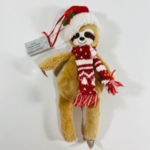 Playtime Christmas Ornament Stuffed Sloth